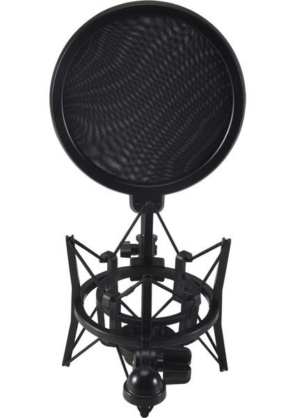 Stüdyo Yayını Için Kalkan Eklemli Başlık Standı Braketi ile Profesyonel Mikrofon Mikrofon Şok Montajı (Yurt Dışından)