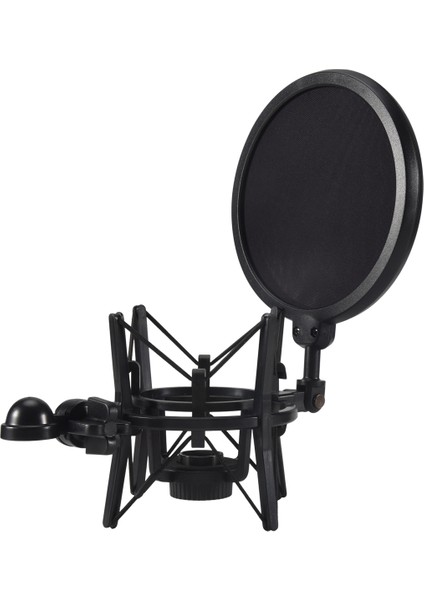 Stüdyo Yayını Için Kalkan Eklemli Başlık Standı Braketi ile Profesyonel Mikrofon Mikrofon Şok Montajı (Yurt Dışından) fiyatları