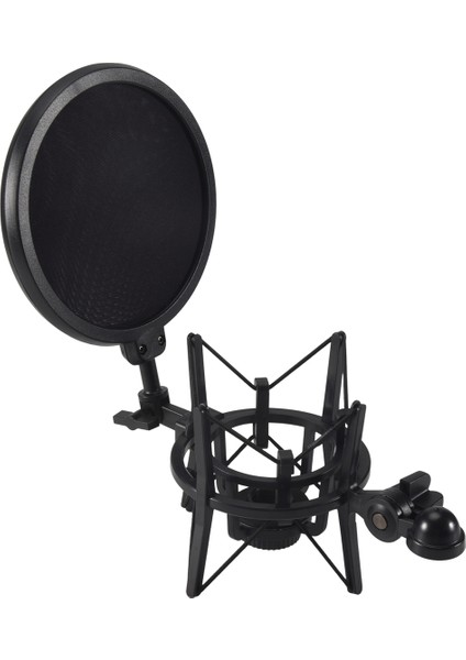 Stüdyo Yayını Için Kalkan Eklemli Başlık Standı Braketi ile Profesyonel Mikrofon Mikrofon Şok Montajı (Yurt Dışından) modelleri