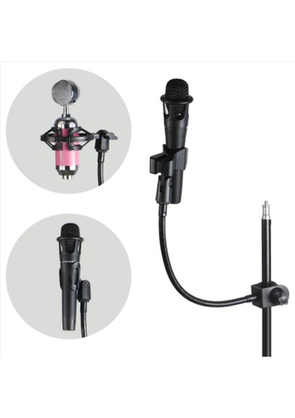 Radyo Yayın Stüdyosu Için Masa Kelepçesi ile 4x Esnek Gooseeck Mikrofon Standı Canlı Yayın Ekipmanları (Yurt Dışından) fiyatları