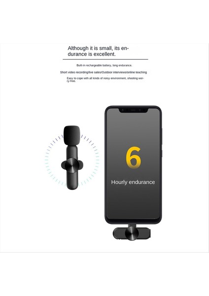 Kablosuz Lavalier Mikrofonlar Gürültü Azaltma Otomatik Senkronizasyon Kapı Mikrofonu Canlı Akışı Vloggers Röportaj (Yurt Dışından) fiyatları