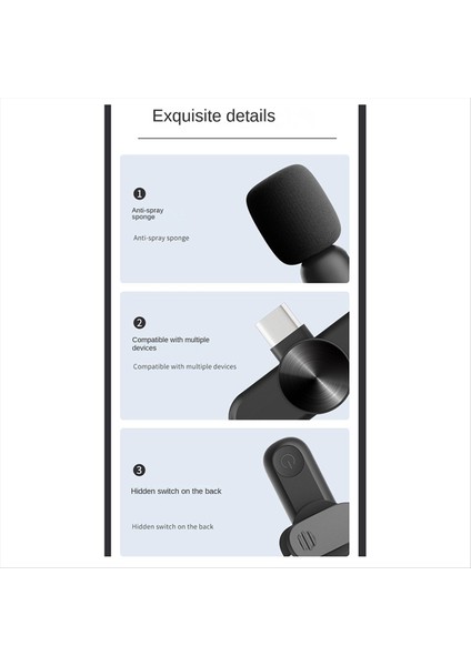 Kablosuz Lavalier Mikrofonlar Gürültü Azaltma Otomatik Senkronizasyon Kapı Mikrofonu Canlı Akışı Vloggers Röportaj (Yurt Dışından) fırsatları