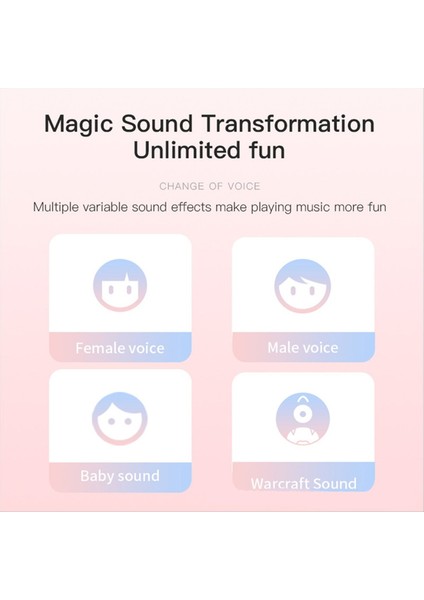 Bluetooth Kablosuz Ev Mikrofon Ktv Oyuncusu Sihirli Ses LED Hafif Aksesuarları Olan Çocuklar Için Kablosuz Ses Pembe (Yurt Dışından) indirimleri