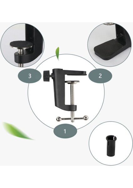 Mikrofon Süspansiyon Bomu Makas Kolu Stand Tutucusu Için 2x Ağır Hizmet Tipi Metal Masa Montaj Kelepçesi (Yurt Dışından) modelleri