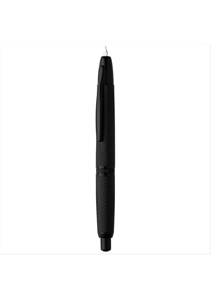 Retractable Fountain Pen 0 4mm Ekstra Ince Nib Metal Izgara Mürekkep Kalemi Okul Ofis Malzemeleri Için Klipli Siyah (Yurt Dışından)