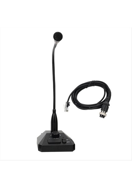 Aliunce SM01 Masaüstü Mikrofonu Walkie Talkie Iki Yönlü Radyo El Taşınağı Mikrofonu Standart 8 Pin Yuvarlak Arayüz (Yurt Dışından)