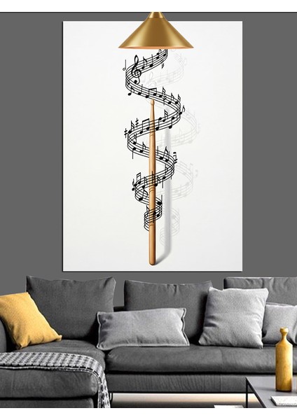 Kül Duman Dalga Soyut Dekoratif Kanvas - Mdf Ahşap Tablo fırsatları