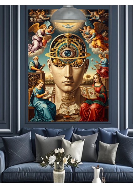 Üçüncü Göz Kadınlar ve Melekler Mistik Dekoratif Kanvas - Mdf Ahşap Tablo fiyatları