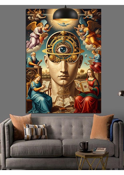 Üçüncü Göz Kadınlar ve Melekler Mistik Dekoratif Kanvas - Mdf Ahşap Tablo modelleri