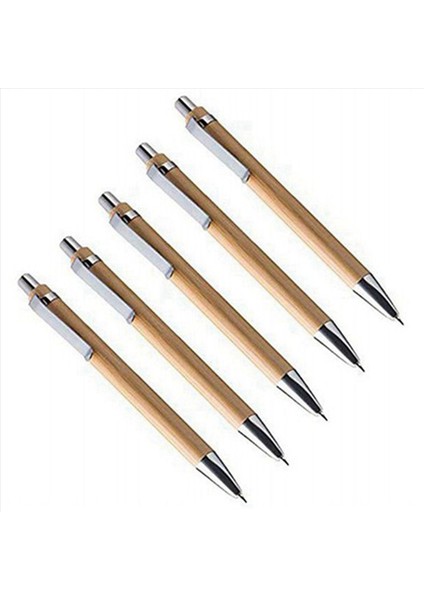 105 Pcs Ofis ve Okul Malzemeleri Sürdürülebilir Kalem Bambu Geri Çekilebilir Tükenebilir Kalem Yazma Aracı (Siyah Mürekkep) (Yurt Dışından) fırsatları