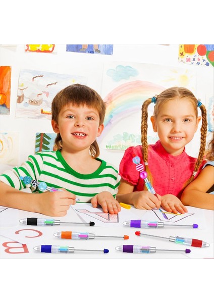 24 Adet Çok Renkli Boncuklu Kalemler 4&#39 Ü 1 Arada Renkli Boncuklar Kalem Diy Yapımı Kiti Öğrencileri Için Geri Çekilebilir Tükenebilir Kalem Kalemleri (Yurt Dışından) indirimleri