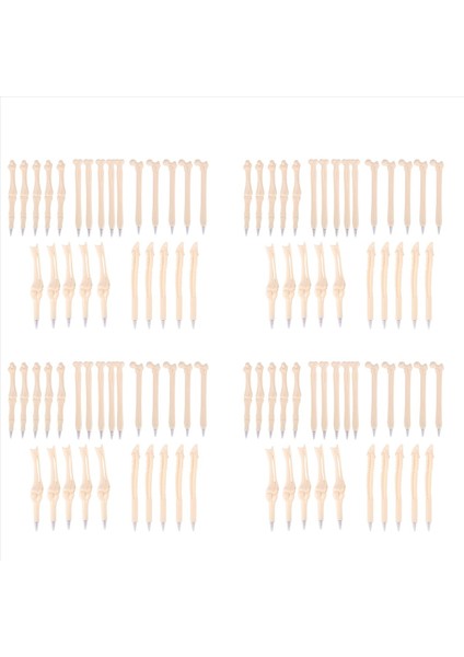 100PCS Sanatçı Doktor Hemşire Okul Ofis Parti Için Siyah Mürekkepli Kemik Tasarımı Tükenmez Kalemler (Yurt Dışından)