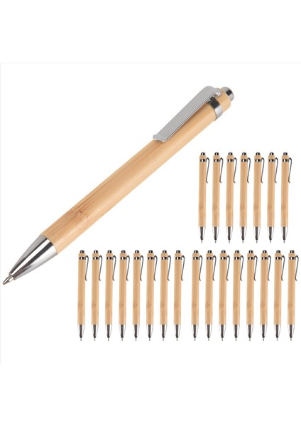 24 Adet Bambu Geri Çekilebilir Tükenme Kalem Siyah Mürekkep 1 mm Ofis Ürünleri Kalemler Bambu Tükenmez Kalem Ahşap Tükenmiş Kalemler (Yurt Dışından) fiyatları