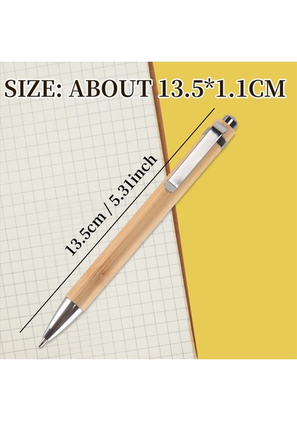 24 Adet Bambu Geri Çekilebilir Tükenme Kalem Siyah Mürekkep 1 mm Ofis Ürünleri Kalemler Bambu Tükenmez Kalem Ahşap Tükenmiş Kalemler (Yurt Dışından) fırsatları