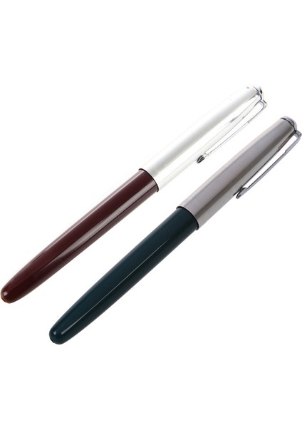 2 Pcs 616 Çeşme Kalemi Kapşonlu Küçük Vintage 1 Pcs Altın Nib Koyu Kırmızı Namlu ve 1 Pcs Gümüş Nib Yeşil Namlu (Yurt Dışından) fiyatları