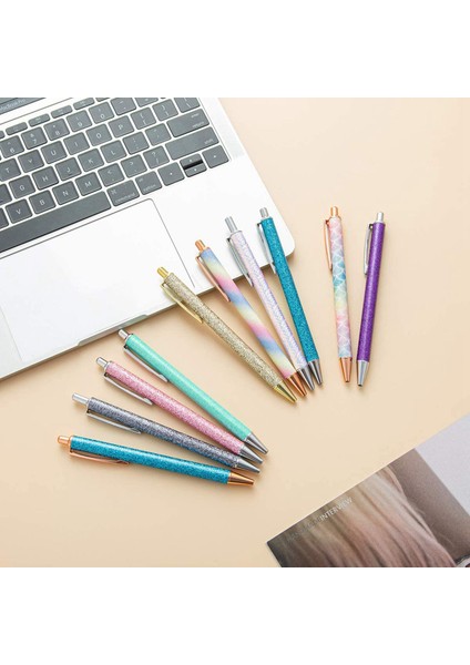 20PCS Metal Beyaz Kalemler 1 0 mm Geri Çekilebilir Beyaz Kalemler Glitter Metal Kalemler Metal Kalemler Okul Malzemeleri Için 20 Pcs Doldurma (Yurt Dışından) fırsatları