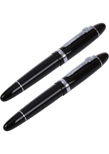 2x 159 Siyah ve Gümüş M Nib Çeşmesi Kalem Kalın Süslemeleri Abd (Yurt Dışından)