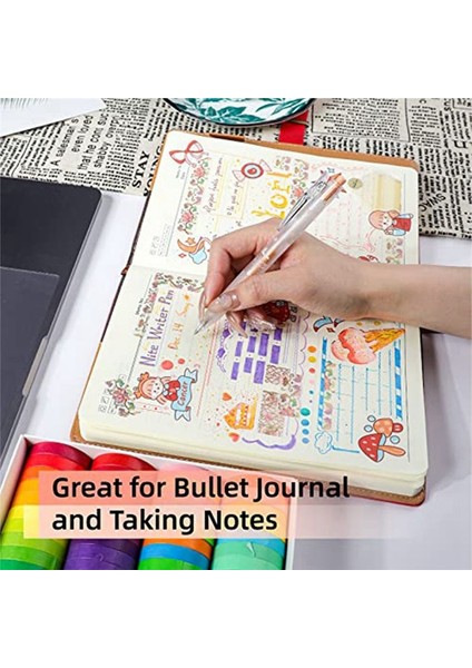 Glitter Jel Mürekkep Kalemi 16 Çeşitli Renk Geri Çekilebilir Jel Kalem Seti 0 7mm Ince Uç Renkli Günlük Kalemi Boyama Çizimi (Yurt Dışından) fırsatları