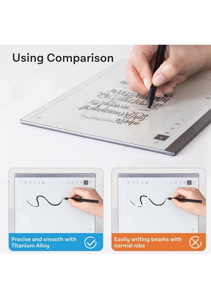 Değerli 2 Tablet Dayanıklı Titanyum Alaşımlı Metal Uç/nibs (4 Adet) (Yurt Dışından) indirimleri