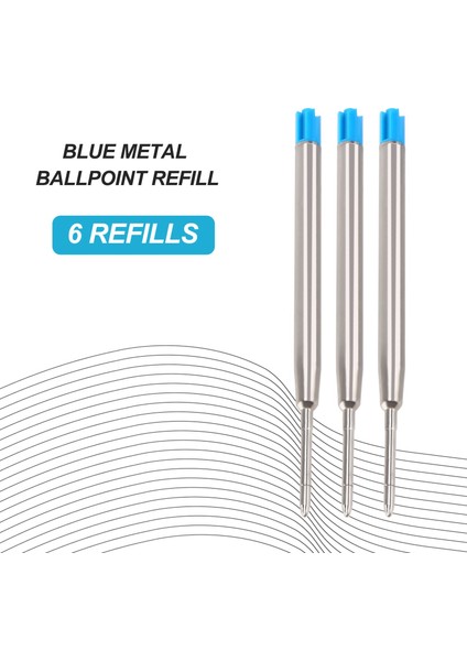6 Tükenmez Kalem Doldurma 10 cm Mavi Büyük Yeniden Doldurma (Yurt Dışından) modelleri