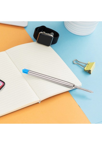 6 Tükenmez Kalem Doldurma 10 cm Mavi Büyük Yeniden Doldurma (Yurt Dışından) fırsatları