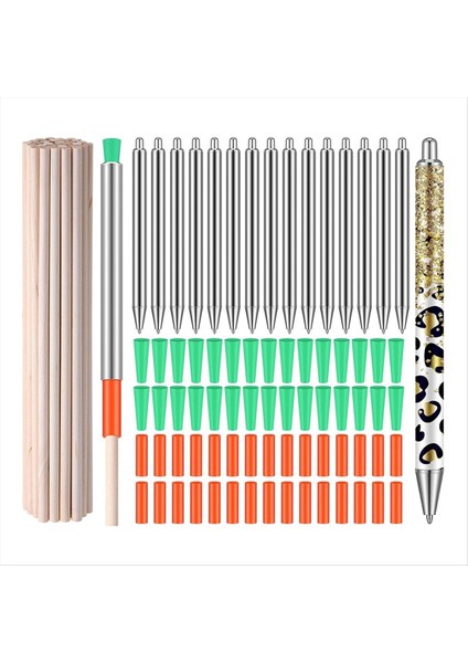 Epoksi Parıltı Kalem Döner Bağlantı Seti Paslanmaz Çelik Kalemler Silikon Fiş Silikon Kalem Kapaklar Dıy Parıltı Için Aletler (Yurt Dışından)