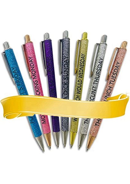 7 Pen Günlük Iş Ofisi Bükü Kalem Seti Açıklama Iş Arkadaşları ve Arkadaşlar Için Yetişkin Tutum Ofisi Si (Yurt Dışından) modelleri