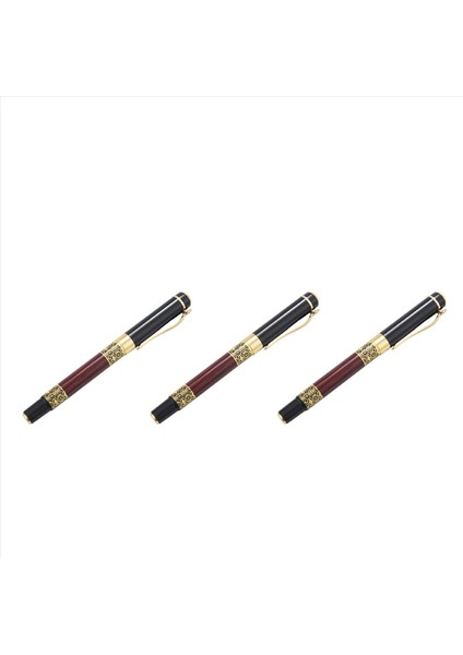 3x Çin Klasik Çeşme Kalemi Altın Metal Ahşap Imza Kalem Ofis Iş Imzası Okulu Öğrenci Si (Yurt Dışından) fiyatları
