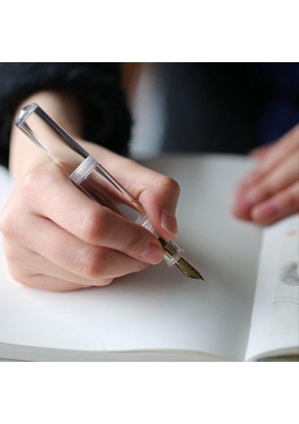Mini Cep Boyutlu Gözlü Çeşme Kalem Yazma Mürekkep Kalemi F Nib Mürekkep Kalemi Taşınabilir Mini Cep Kalem Şeffaf (Yurt Dışından) modelleri