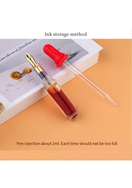 Mini Cep Boyutlu Gözlü Çeşme Kalem Yazma Mürekkep Kalemi F Nib Mürekkep Kalemi Taşınabilir Mini Cep Kalem Şeffaf (Yurt Dışından) indirimleri