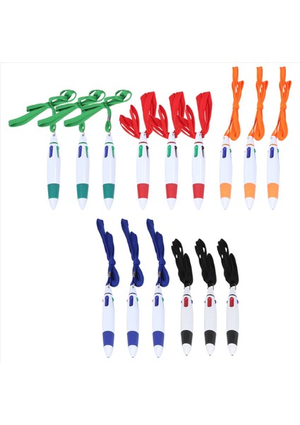 15 Adet Halat Mekan Kalem 4 Retractable Kalemler Bir Halat Servis Kalem 4 Renk Mürekkep Beyin Pen Zinciri Okul Evi Için Zincir (Yurt Dışından) fiyatları