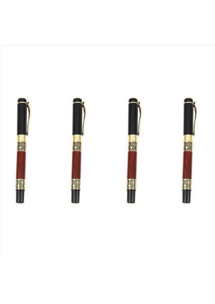 4x Çin Klasik Roller Top Kalemi Zarif Metal Tükenmiş Kalem Ofis Iş Imzası Okul Öğrenci Si (Yurt Dışından)