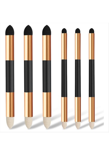 6pcs Sanatçı Karıştırma Sünger Kalemi 2 Boyutlar Çift Başlı Detay Karıştırma Güdük Kalem Eskiz Kalem Fırçası (Yurt Dışından)