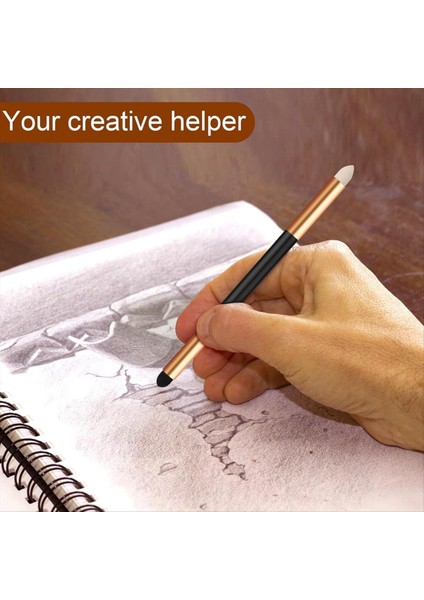 6pcs Sanatçı Karıştırma Sünger Kalemi 2 Boyutlar Çift Başlı Detay Karıştırma Güdük Kalem Eskiz Kalem Fırçası (Yurt Dışından) indirimleri