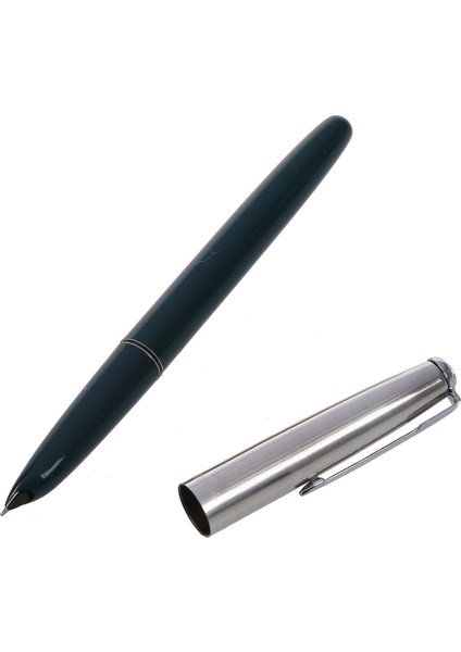 2x 616 Çeşme Kalem Kapşonlu Gümüş Nib Yeşil Namlu Küçük Vintage (Yurt Dışından) modelleri