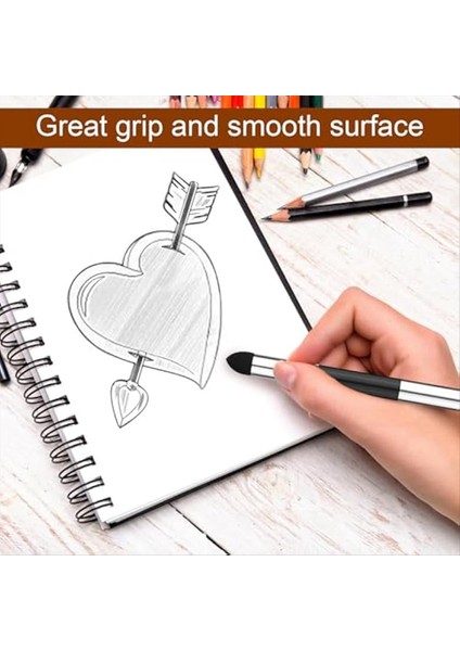 6pcs Sanatçı Harmanlama Sünger Kalemi Çift Başlı Karıştırma Güdük Kalem Eskiz Fırçası Çizim Köpük Blender Sopa Blender Aracı (Yurt Dışından) indirimleri