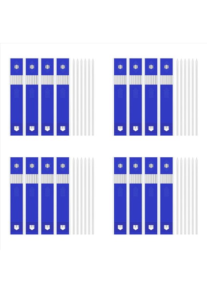 96 Adet Marangoz Kalem Kurşun Doldurmalar 2 8 mm Beyaz Katı Mekanik Marangoz Kalemleri Doldurma Değiştirme (Yurt Dışından)