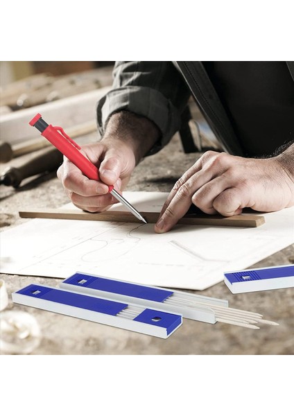 48 Adet Marangoz Kalem Kurşun Doldurmalar 2 8 mm Beyaz Katı Mekanik Marangoz Kalemleri Doldurma Değiştirme (Yurt Dışından) modelleri