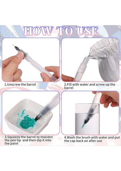 12PCS Kapaklı Suluboya Için Su Fırça Kalemleri Çeşitli Ipuçları ile Sızıntılı Su Fırçası Kalemi (Yurt Dışından) fırsatları