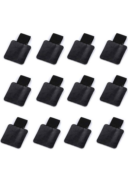 12 Paket Kalem Döngüsü Tutucu Kendi Kendine Yapışkan Kalem Tutucu Kalem Elastik Döngü Dizüstü Bilgisayarlar Dergiler Takvimler (Siyah) (Yurt Dışından)