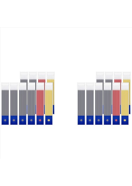 120 Pcs 2 8 mm Katı Marangoz Kalem Set Kurşun Kalem Marangoz Marangoz Işaretçisi Ahşap Işleme Mekanik Kalem (Yurt Dışından)