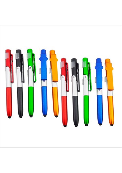 10PCS 4 Arada 1 Çok Fonksiyonlu Tükenme Kalem LED Hafif Kat Telefon Tutucu Gece Okuma Kalem Ofis Okulu Okuma (Yurt Dışından) fiyatları