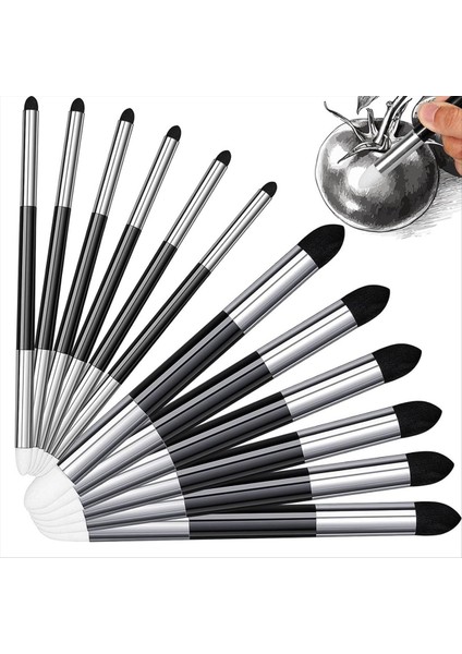 24 Adet Harmanlama Sünger Kalem Çift Başlı Yıkanabilir Sürtünme Sünger Fırça Taslağı Silme Yeniden Kullanılabilir Karıştırma Kütük (Yurt Dışından) fiyatları