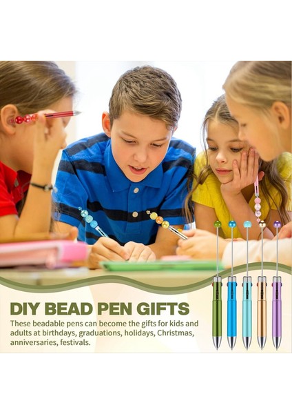 50PC Plastik Boncuklu Kalemler Dökme Çok Renkli Sevimli 1 0mm Boncuklu Kalemler 4-1 Arada Boncuklu Pens Mezuniyet Malzemeleri Yapmak (Yurt Dışından) modelleri