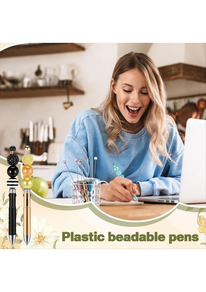 50PC Plastik Boncuklu Kalemler Dökme Çok Renkli Sevimli 1 0mm Boncuklu Kalemler 4-1 Arada Boncuklu Pens Mezuniyet Malzemeleri Yapmak (Yurt Dışından) fırsatları