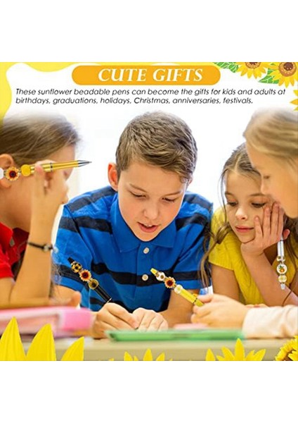 12 Paket Plastik Boncuk Kalemleri Çeşitli Boncuk Kalemler Ahşap Boncuklar Kristal Aralayıcı Boncuklar Set Yuvarlak Boncuklar Siyah Mürekkep Tükenmiş Kalem (Yurt Dışından) indirimleri