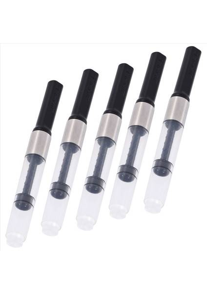 Jinhao 5pcs Fountain Pen Mürekkep Dönüştürücü Mürekkep Rezervuarı Yeni Tüm Türler Için Uygun Siyah (Yurt Dışından) modelleri