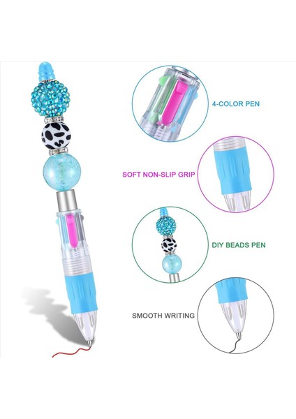 24 Adet Çok Renkli Boncuklu Kalemler 4in1 Renkli Boncuklar Kalem Diy Yapımı Kiti Öğrencileri Için Geri Çekilebilir Tükenebilir Kalemler (Yurt Dışından) modelleri