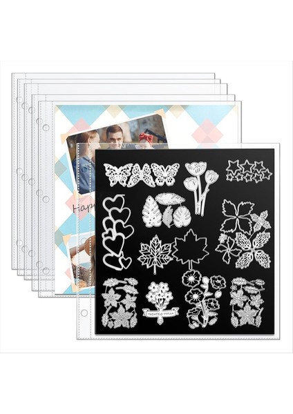 Scrapbooking ve Kart Yapımı Için Not Defteri Koruyucuları Kalıp Kesim Depolama Scrapbook Bağlayıcılarına Sığar (Yurt Dışından)