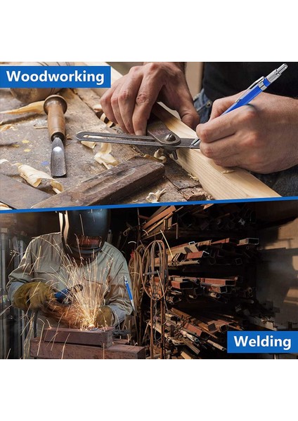 4x Mekanik Kalemler Metal Işaretçisi Boru Tesisatçı Kaynakçı Çelik Yapı Imalat Için Yaprileçli (Yurt Dışından) indirimleri